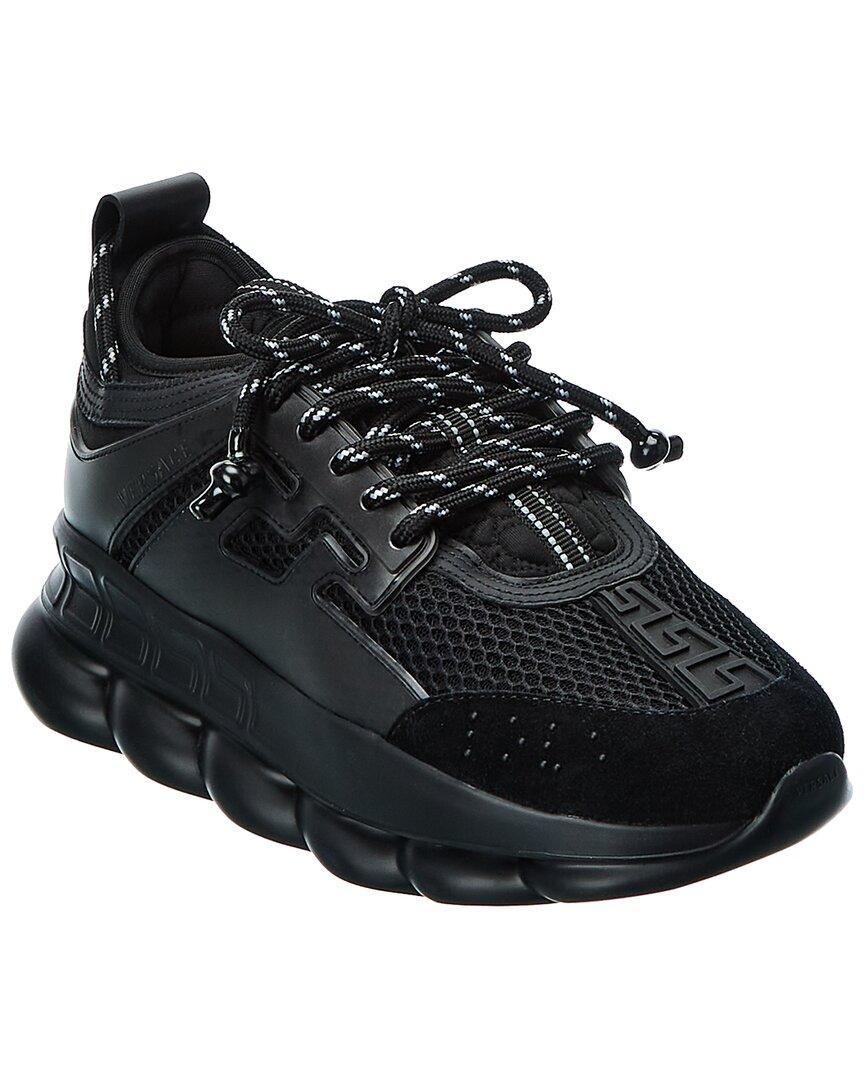 versace shoes all black