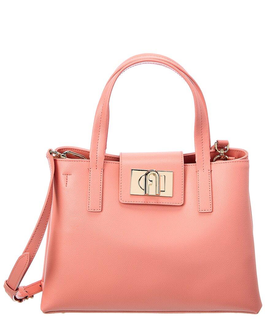 Furla 1927 Medium Leather Tote in Pink Lyst