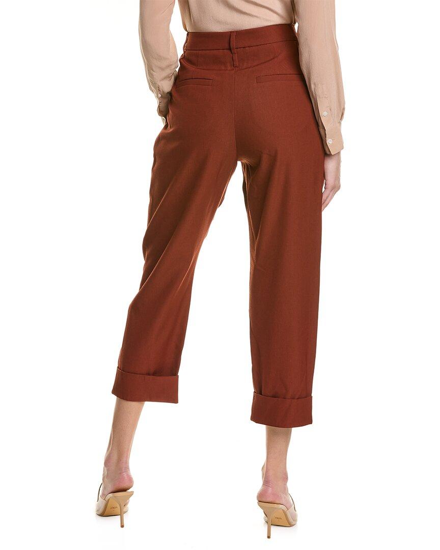 womens brown twill pants
