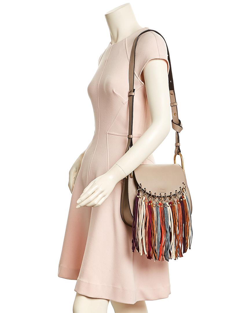 grey fringe bag