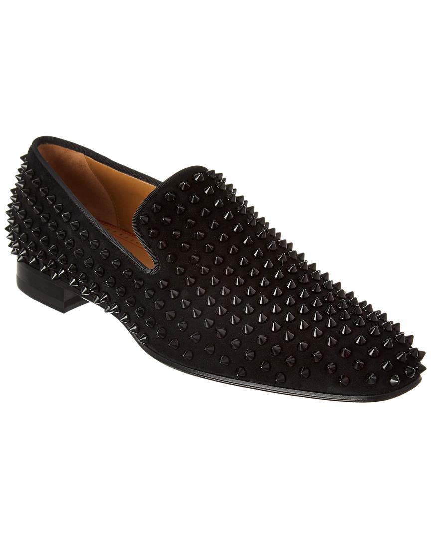 Christian Louboutin Spike Dandelion Loafers in Black for Men | Lyst