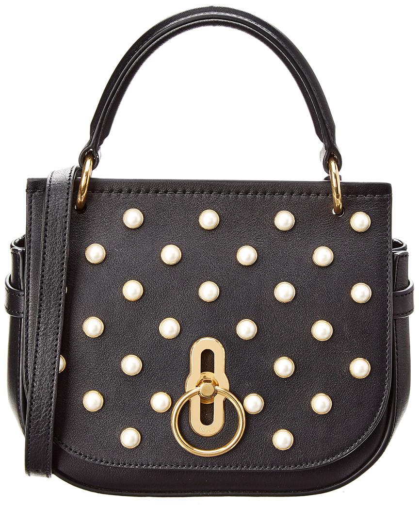 Mulberry Amberley Small Pearl Embellished Leather Satchel in - Lyst