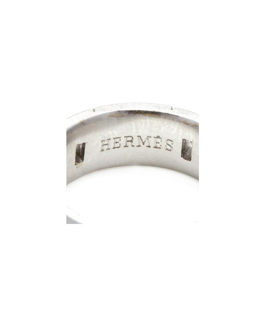 Hermès Hermes White Gold Alliance Herakles Ring in Silver 