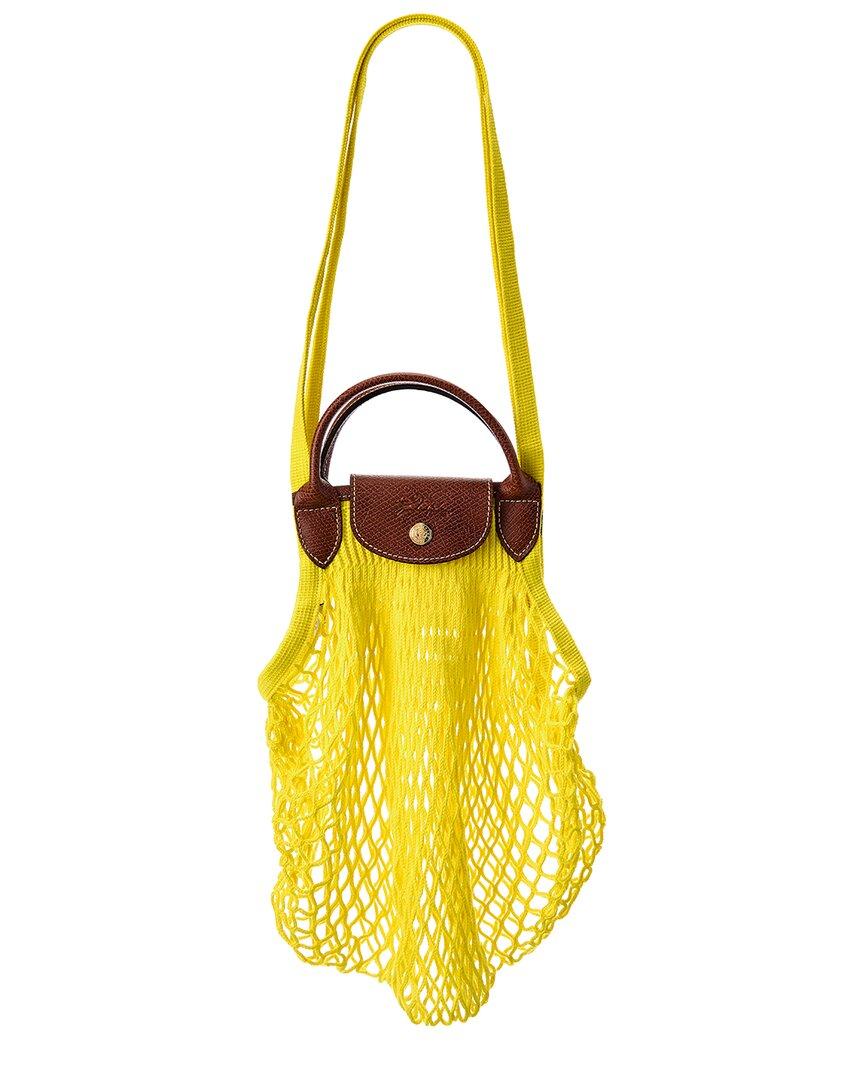 Longchamp Le Pliage Filet Shoulder Bag in Yellow | Lyst