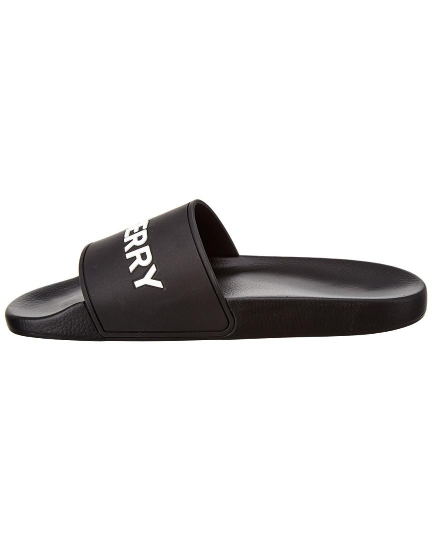 Burberry Kingdom Motif Slides in Black for Men | Lyst display picture 1