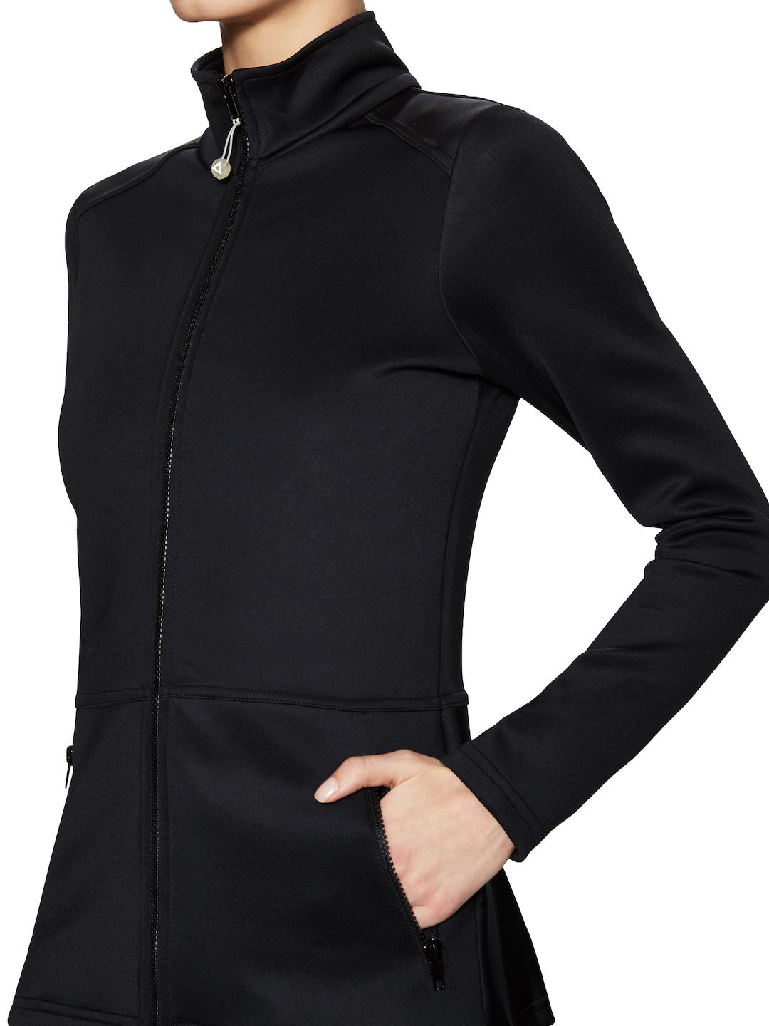 peplum athletic jacket