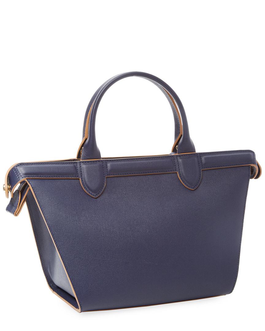 longchamp le pliage heritage leather satchel