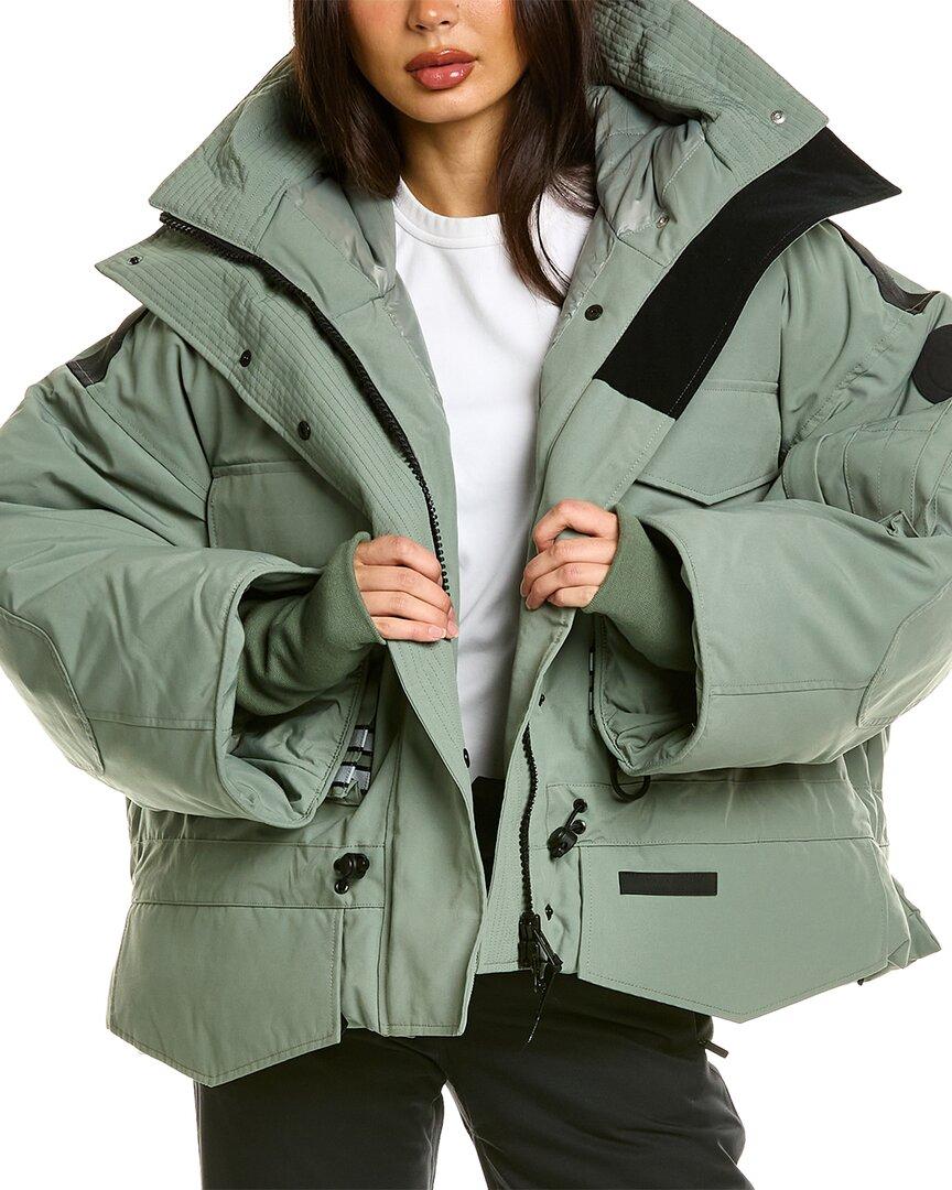 Canada Goose Snow Mantra Cropped Down Coat in Green | Lyst