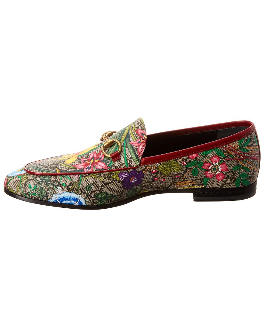 gucci jordaan canvas loafer