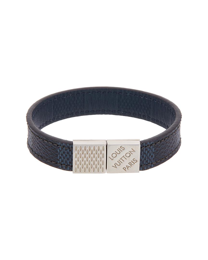 Louis Vuitton Damier Graphite Pull It Bracelet Blue for Men -