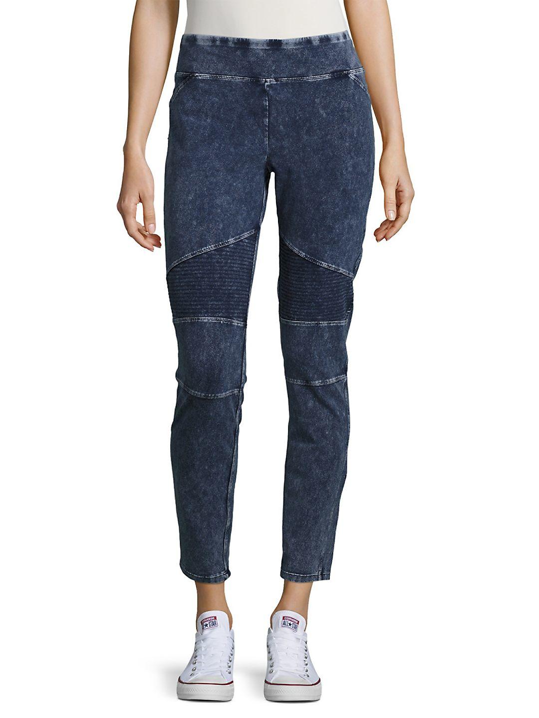 Marc New York Denim Acid Wash Leggings 