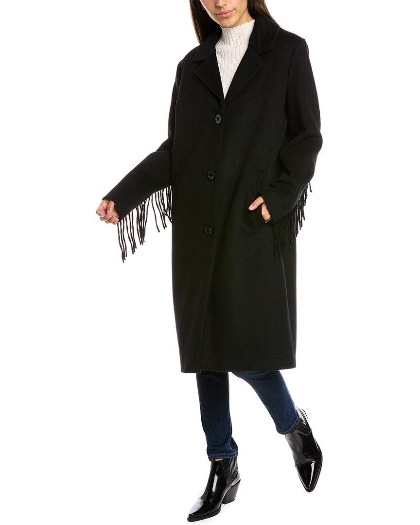 Womens Coats Kenneth Cole Coats Kenneth Cole Wool-blend Maxi Coat in Black 
