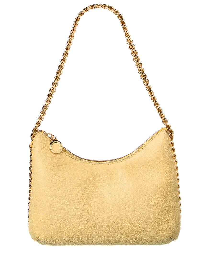 Stella McCartney Falabella Zip Mini Shoulder Bag in Yellow | Lyst