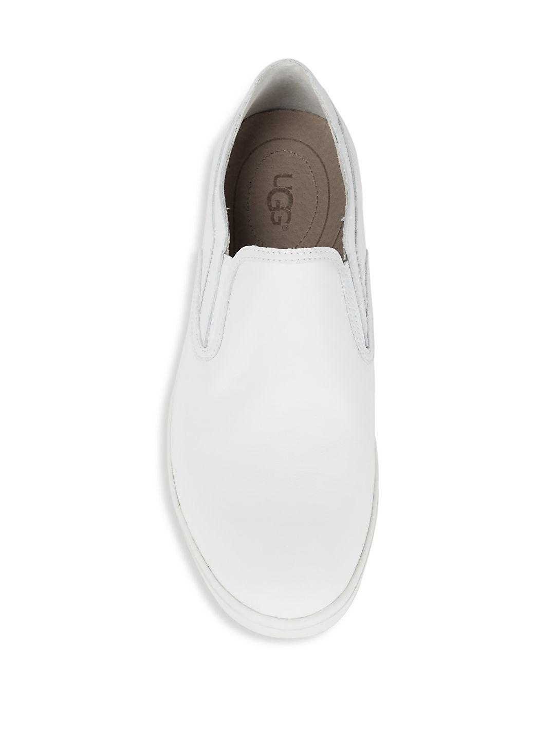 white ugg slip ons