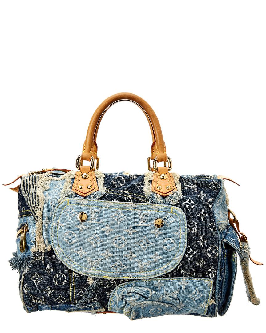 louis vuitton denim patchwork speedy