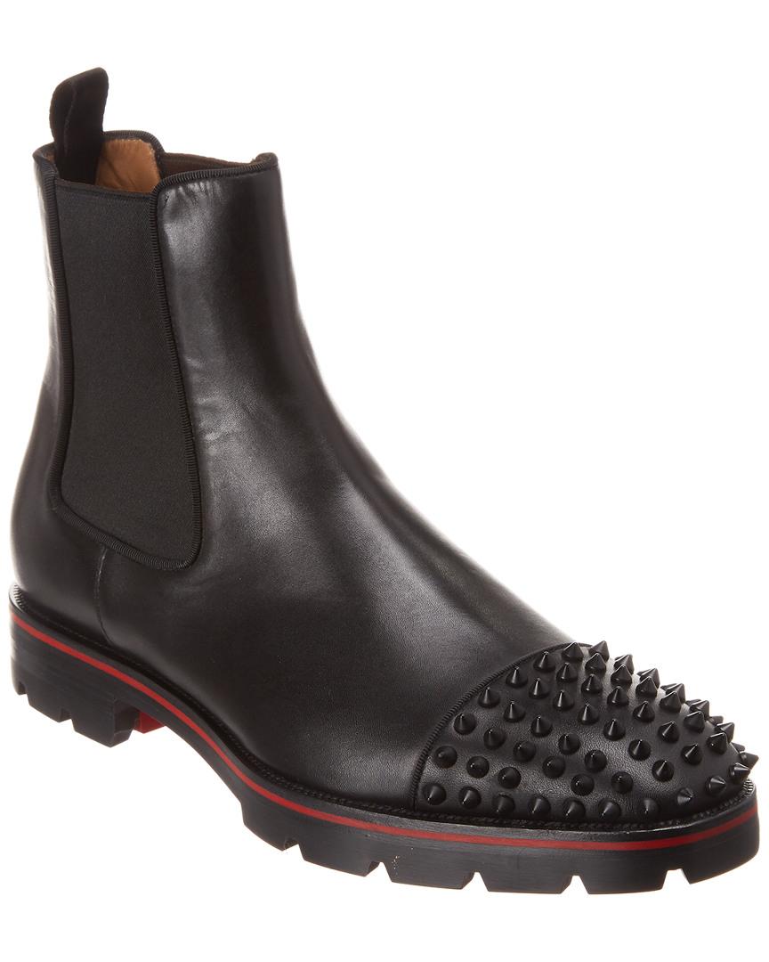 Christian Louboutin Melon Leather Spikes in Black for Men - Save 21% - Lyst