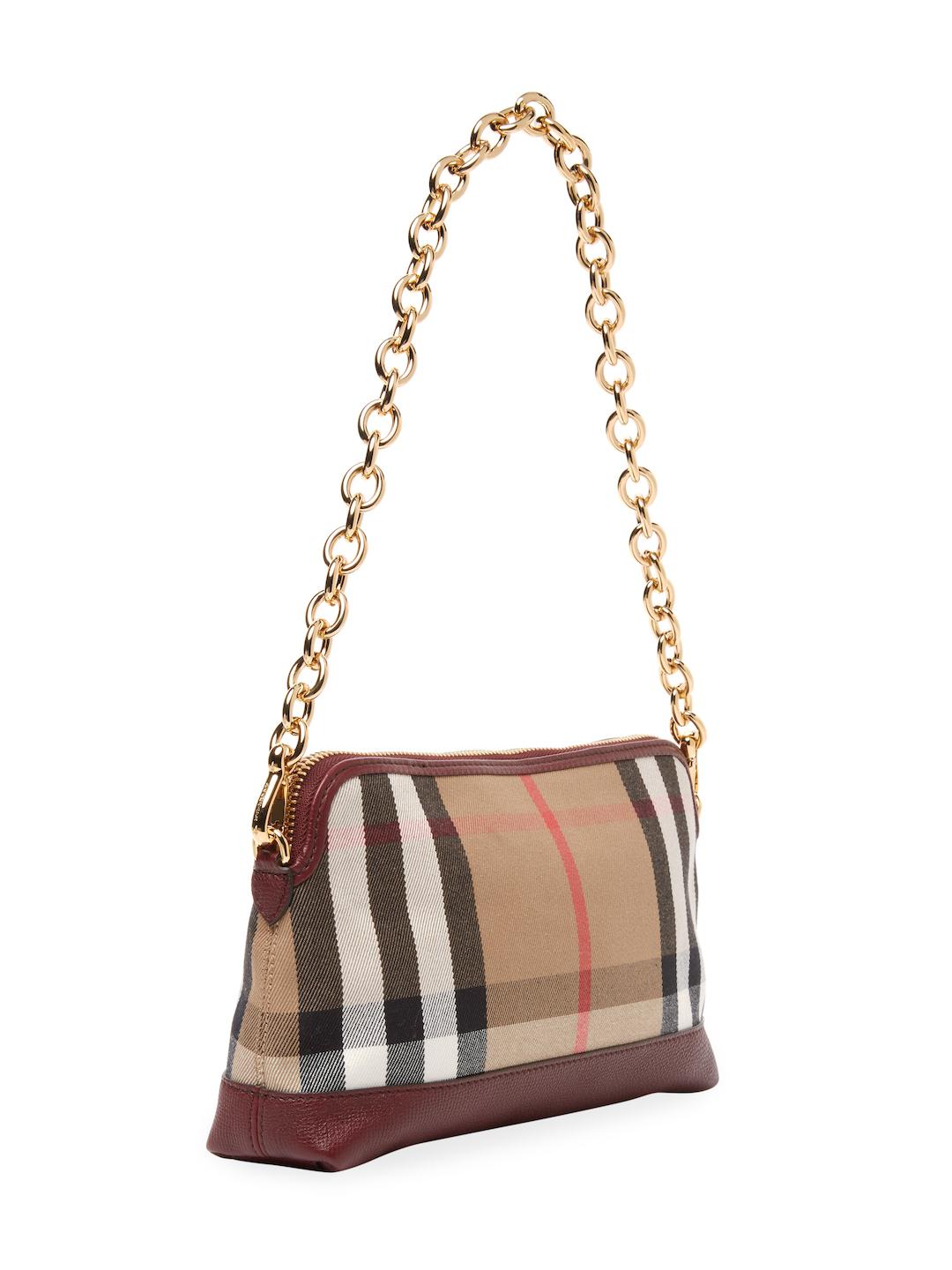 Burberry Abingdon House Check Convertible Clutch | Lyst