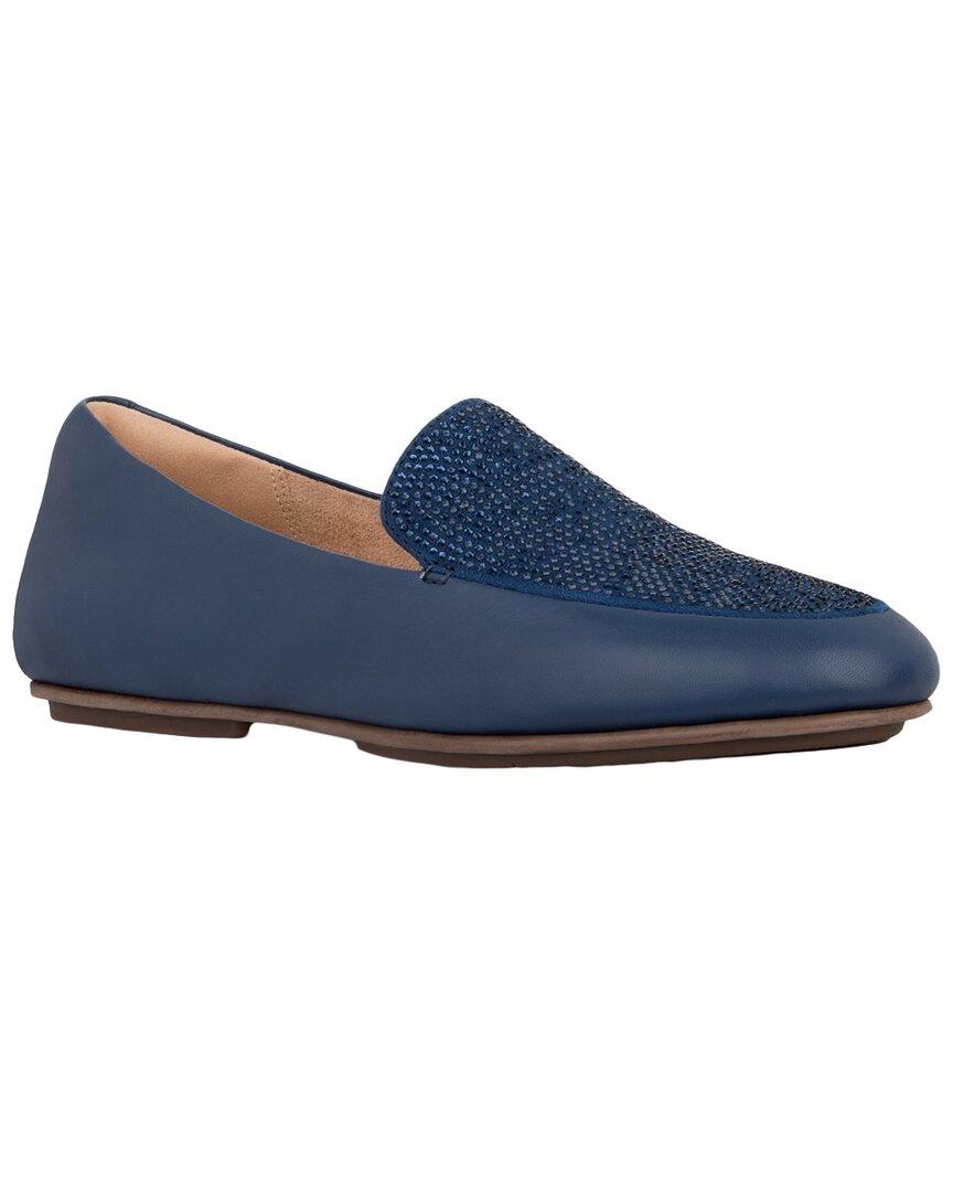 Fitflop Lena Leather Loafer in Blue Lyst UK