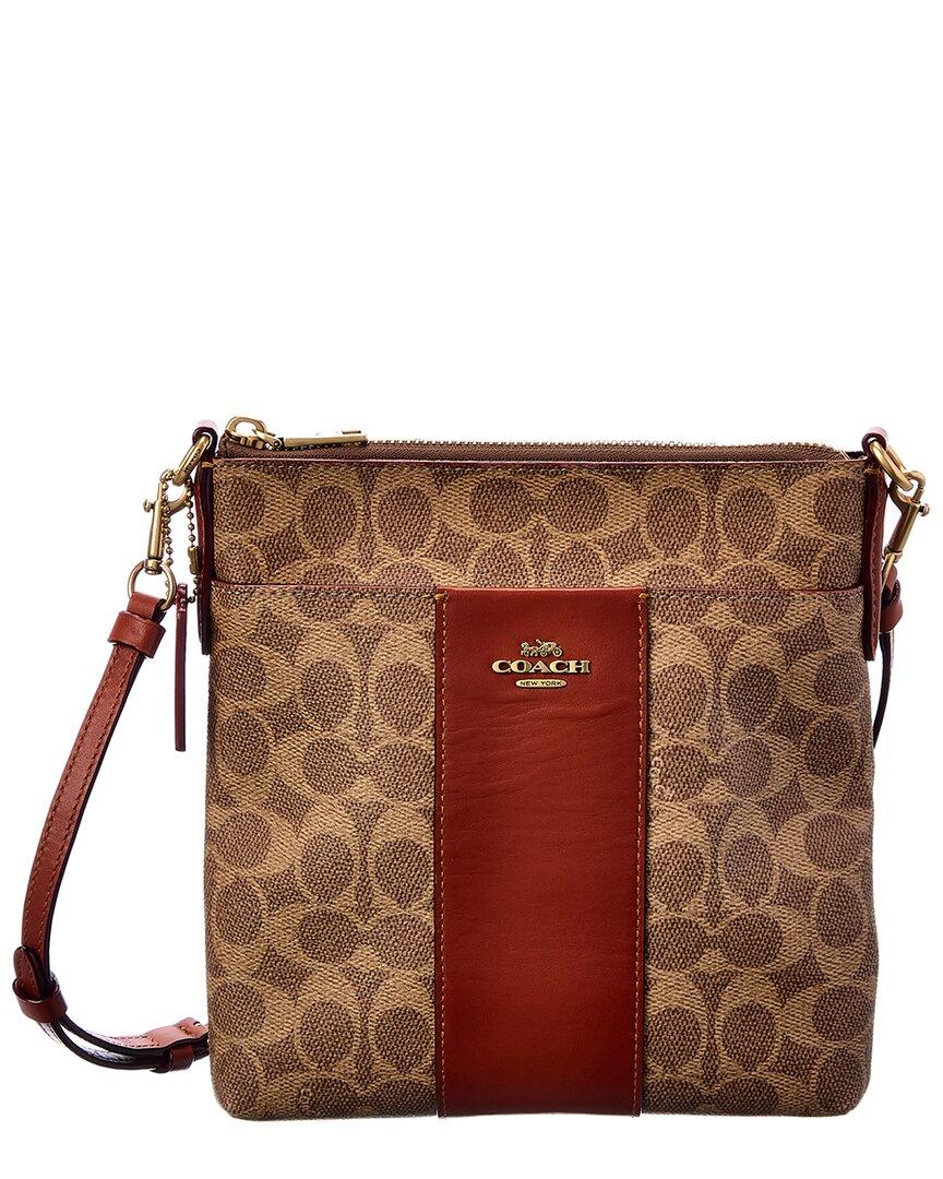 COACH Signature Swing Pack in Brown
