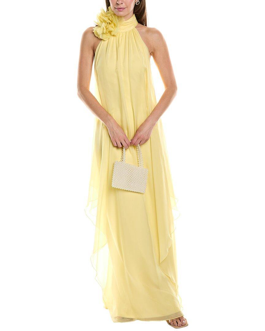 gold dress tulle Gold Deep V-neck Prom Dresses Tulle Formal Dresses ARD2325 main image 0