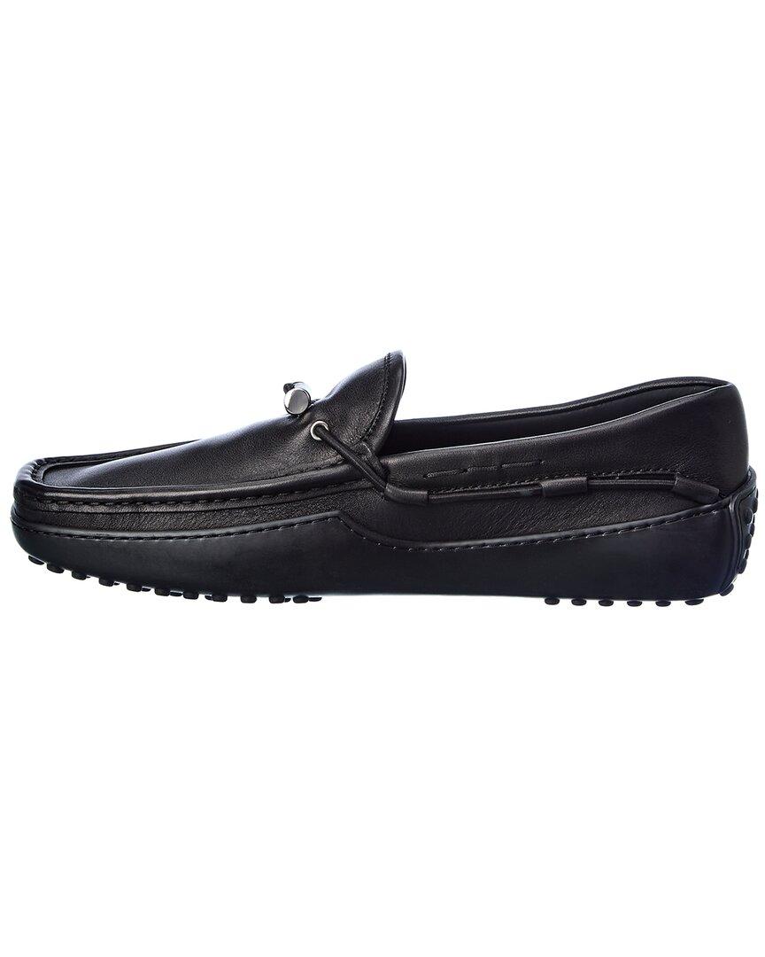 Tod's Gommino Leather Loafer in Black for Men | Lyst