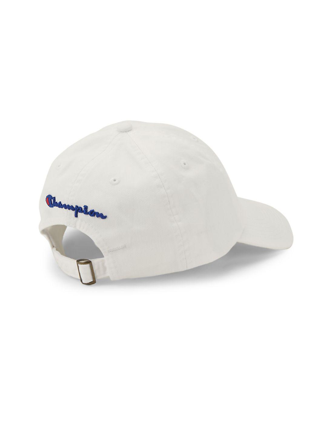 white champion dad hat
