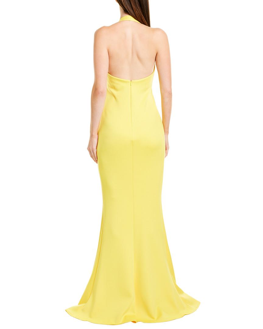 Black halo naples gown Clearance