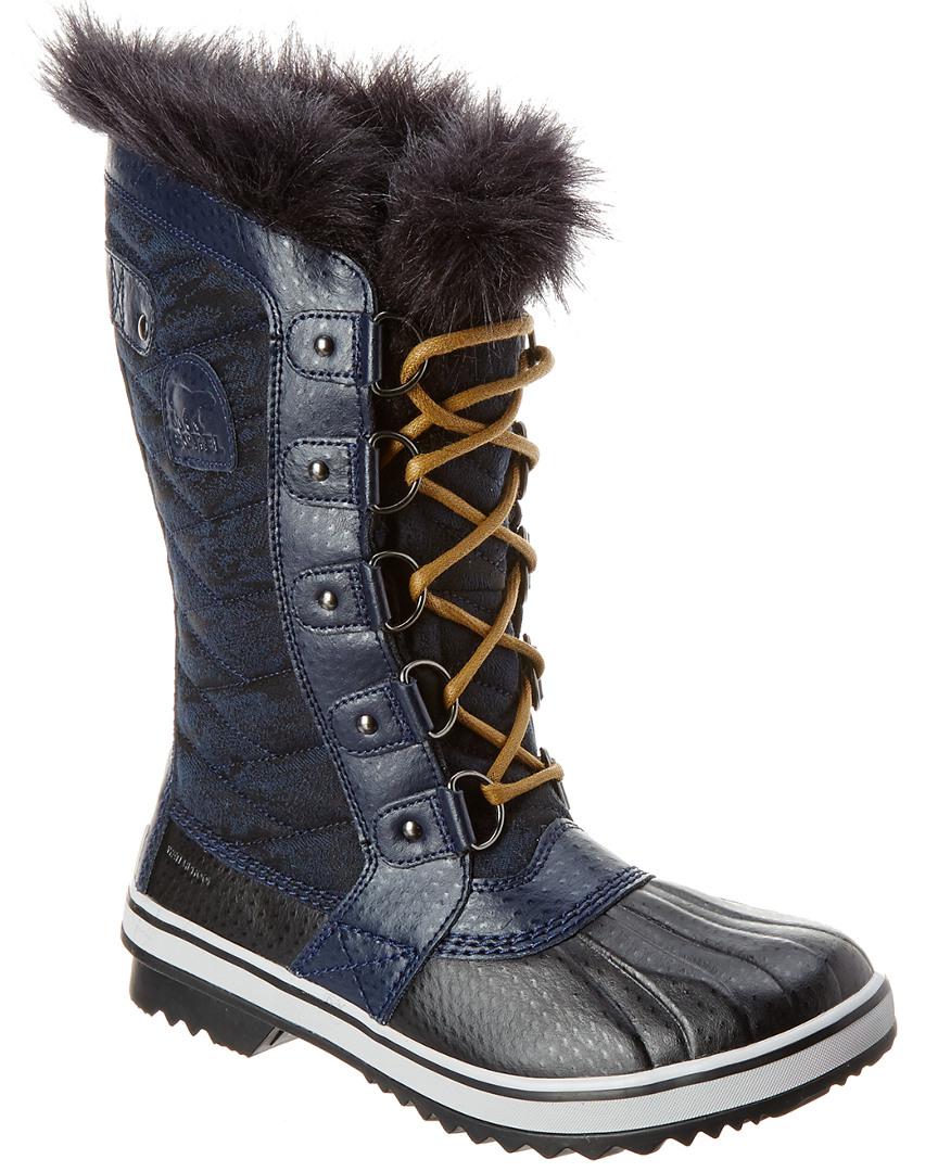 Sorel Women S Tofino Ii High Waterproof Faux Fur Boots in Blue - Lyst