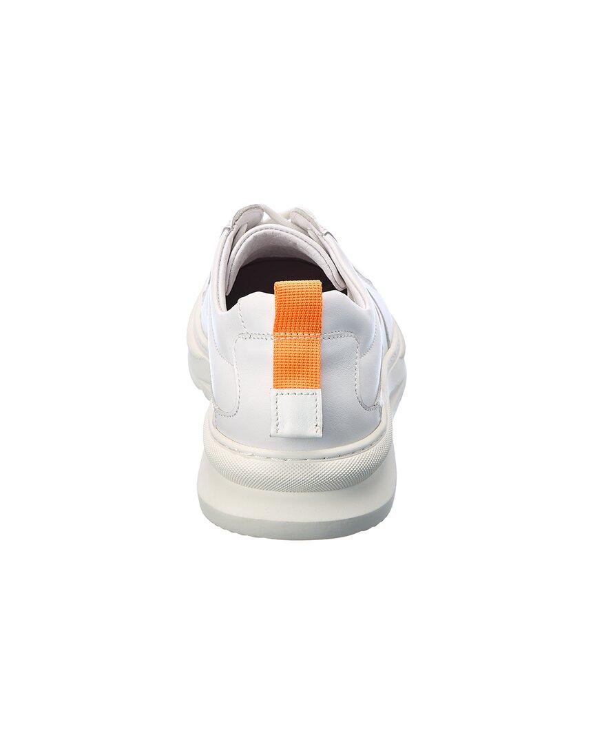 french connection white leather trainers