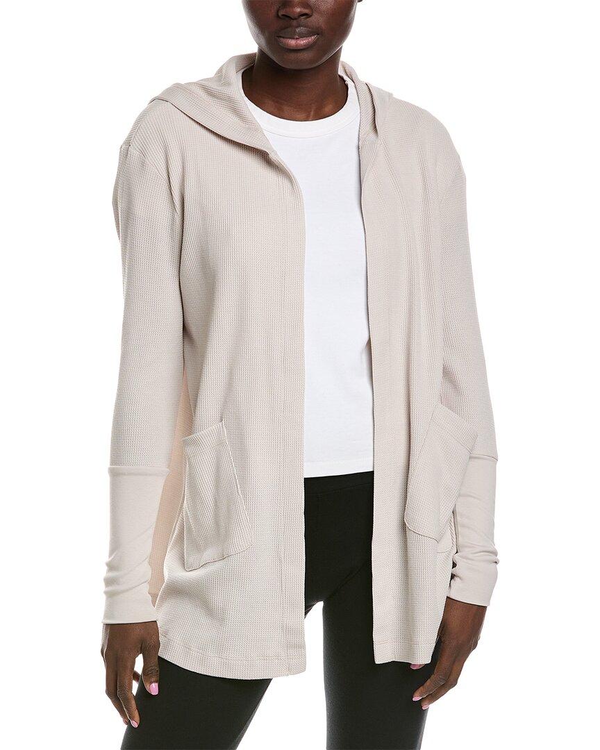 Splendid Thermal Cardigan in White Lyst UK