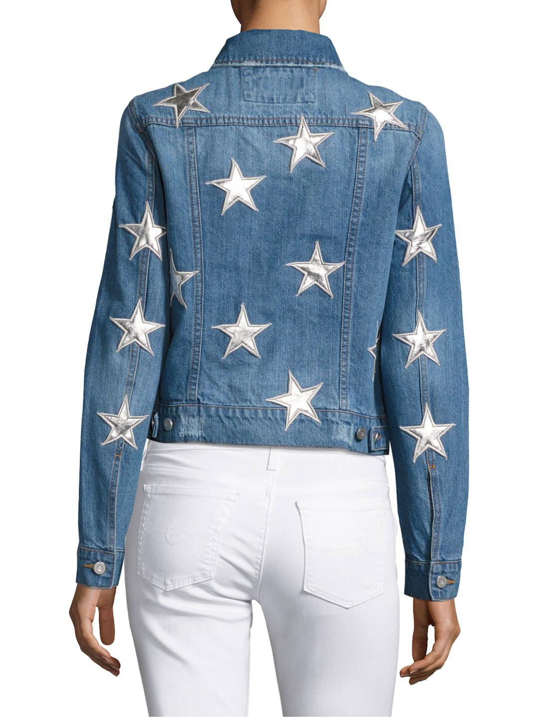 bagatelle star patch denim jacket