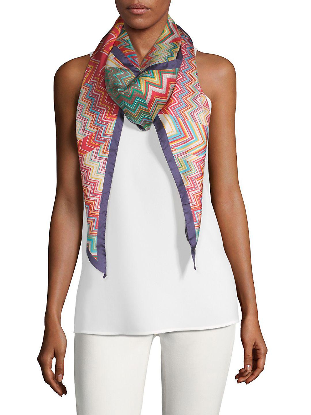 missoni scarf silk