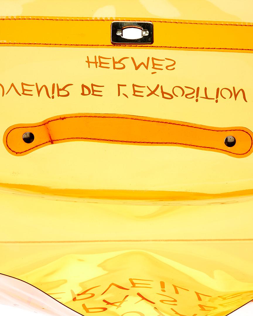 Hermès Orange Vinyl Souvenir de l'Exposition Kelly with Gold Hardware –  Luxury GoRound