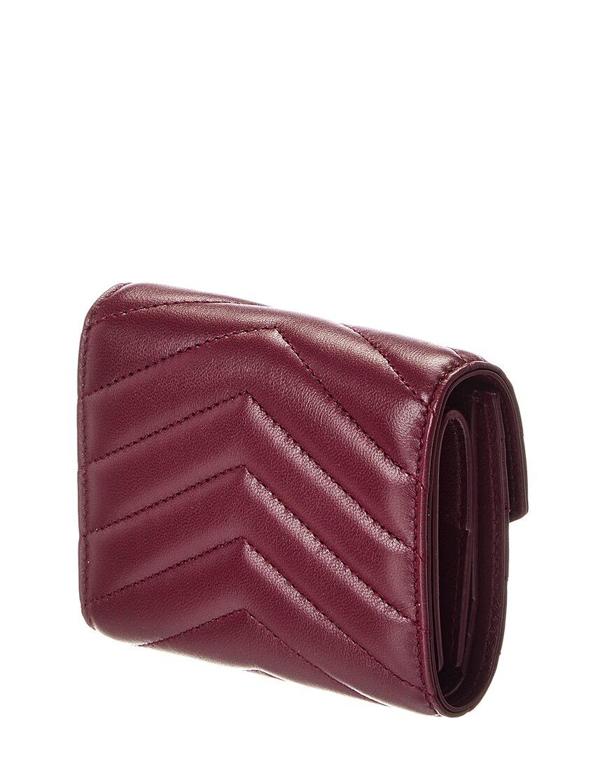 Ysl Monogram Quilted Leather French Wallet Saint Laurent Black