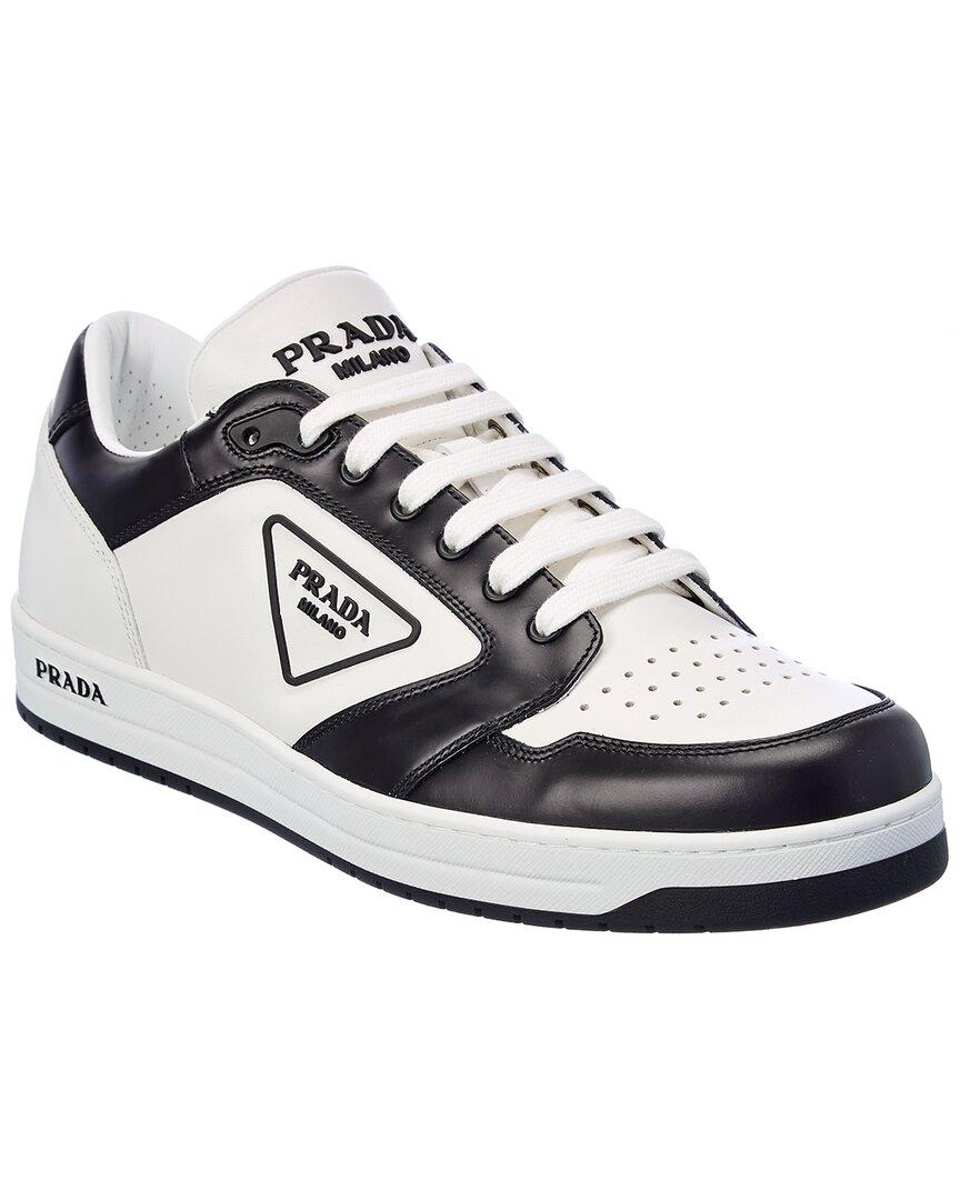 Prada District Leather Sneaker in White for Men Lyst