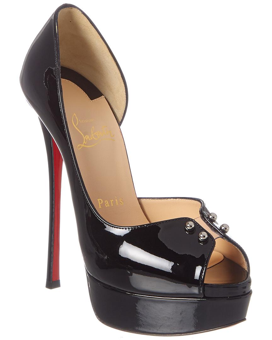 Christian Louboutin Predupeep 150 Patent Pump in Black | Lyst