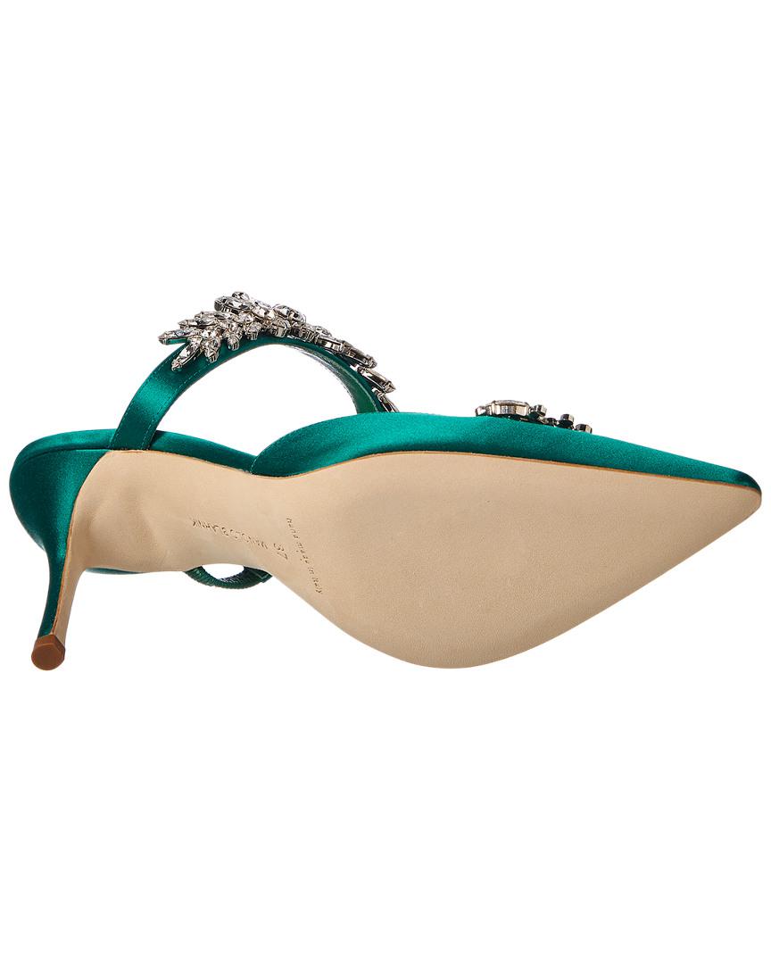 manolo blahnik lurum green