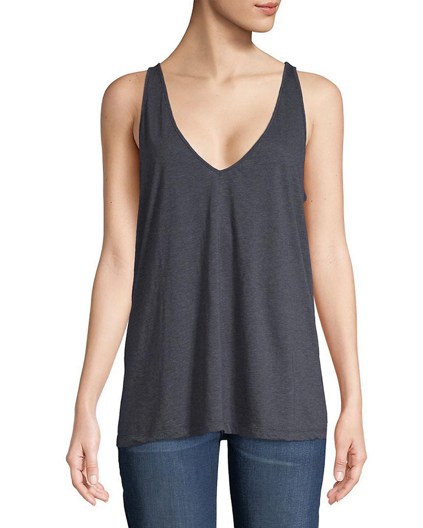 4 Black James Perse Womens Solid Tank