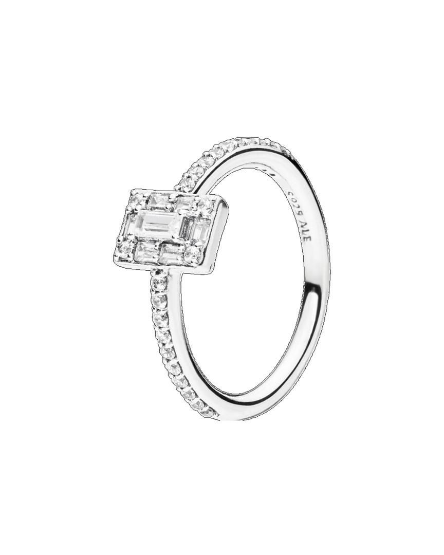 PANDORA Sparkling Square Halo Ring - Final Sale in Metallic | Lyst