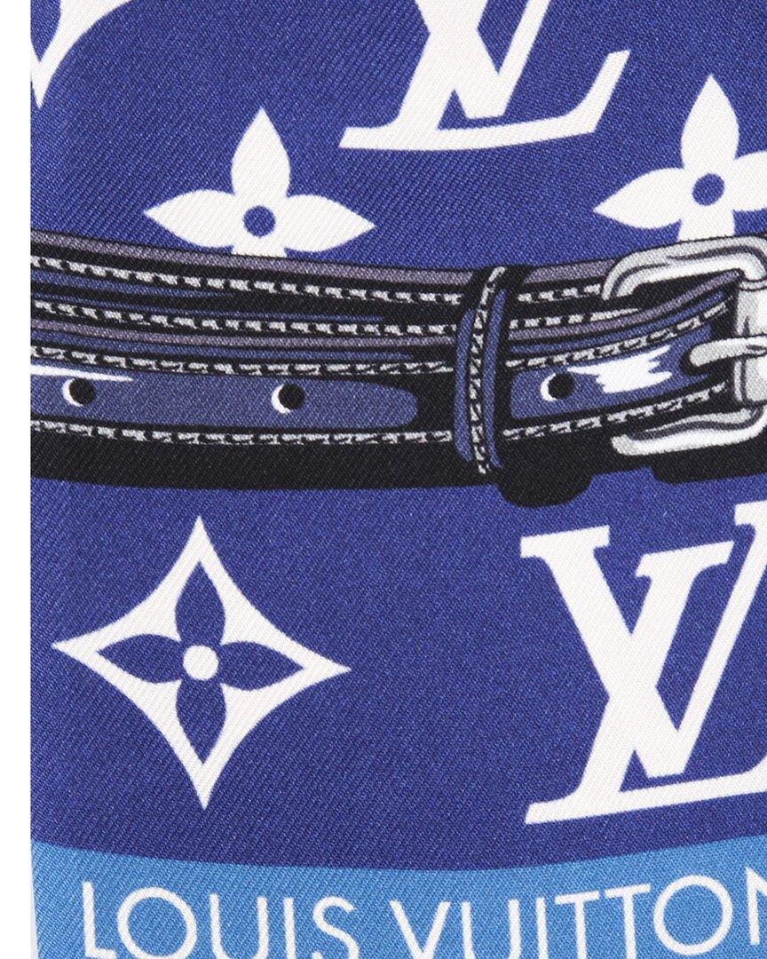 Louis Vuitton Escale Confidential Silk Bandeau Scarf in Blue | Lyst