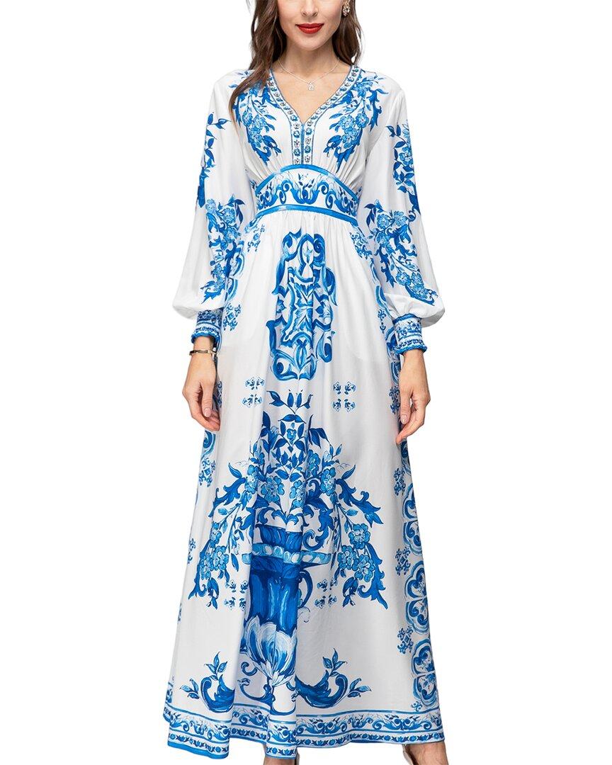 BURRYCO Maxi Dress in Blue | Lyst
