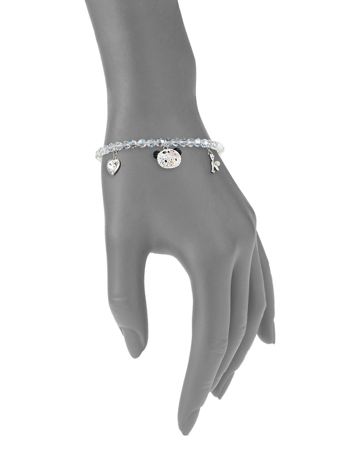 Swarovski Hello Kitty Crystal Bracelet in Metallic | Lyst UK