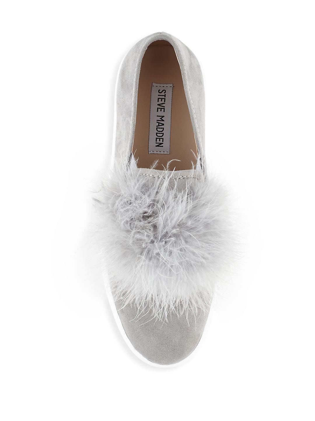 steve madden emily pom pom sneakers