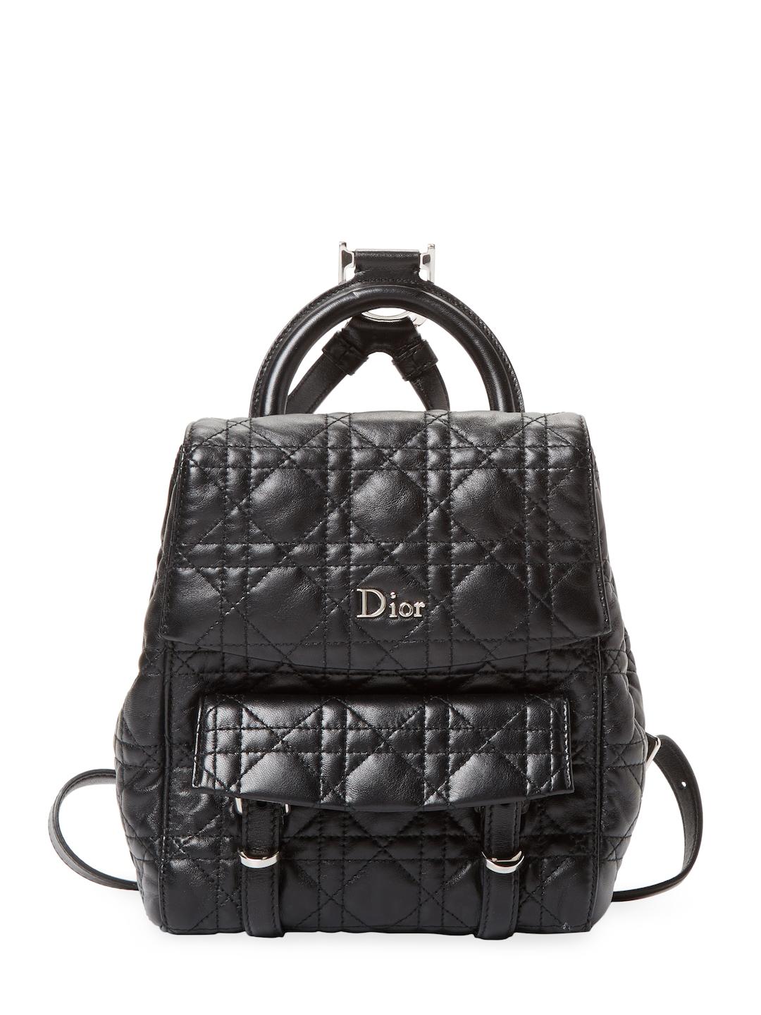 Dior Quilted Leather Backpack in Black - Lyst