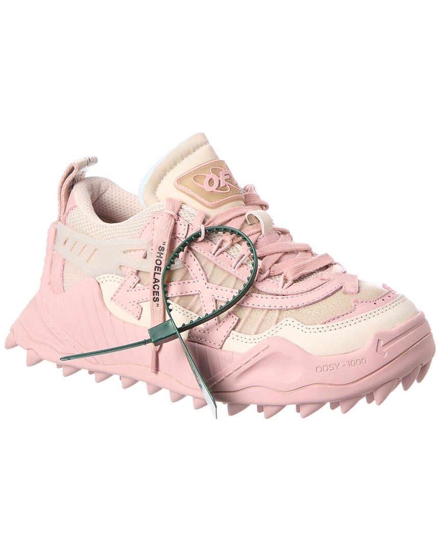 Off-White c/o Virgil Abloh Odsy 100 Leather & Mesh Sneaker in Pink | Lyst