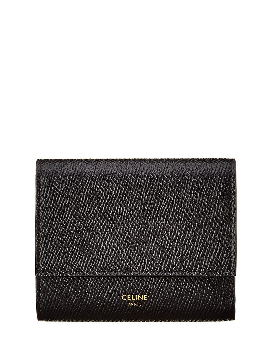 small trifold wallet celine
