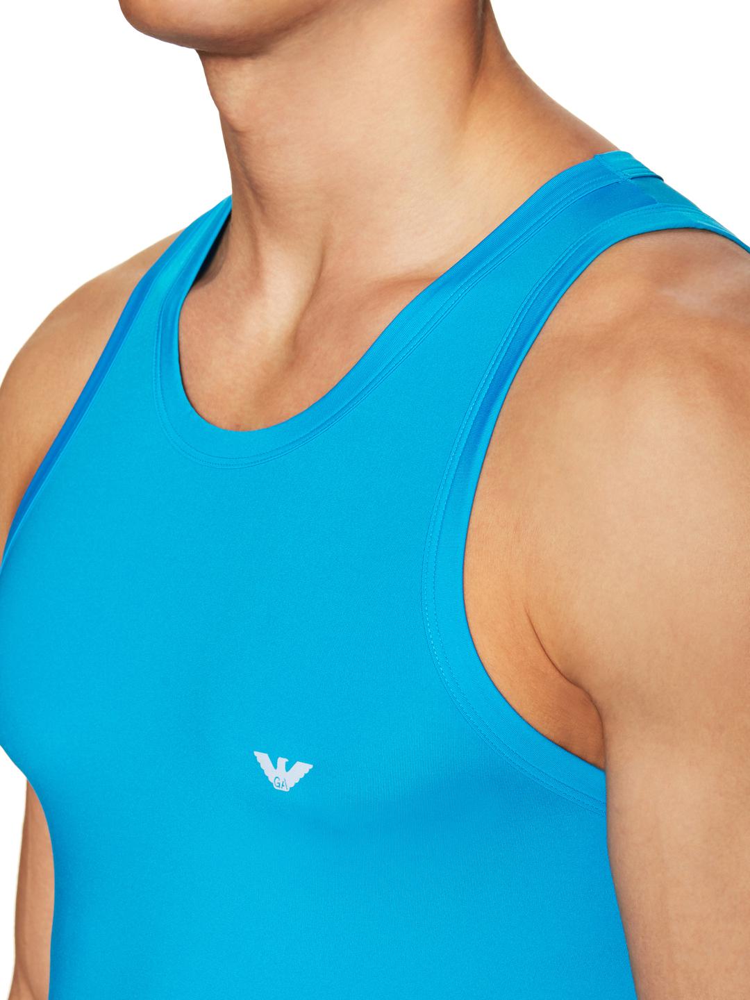 Emporio Armani Synthetic Racerback Tank Top in Turquoise (Blue) for Men