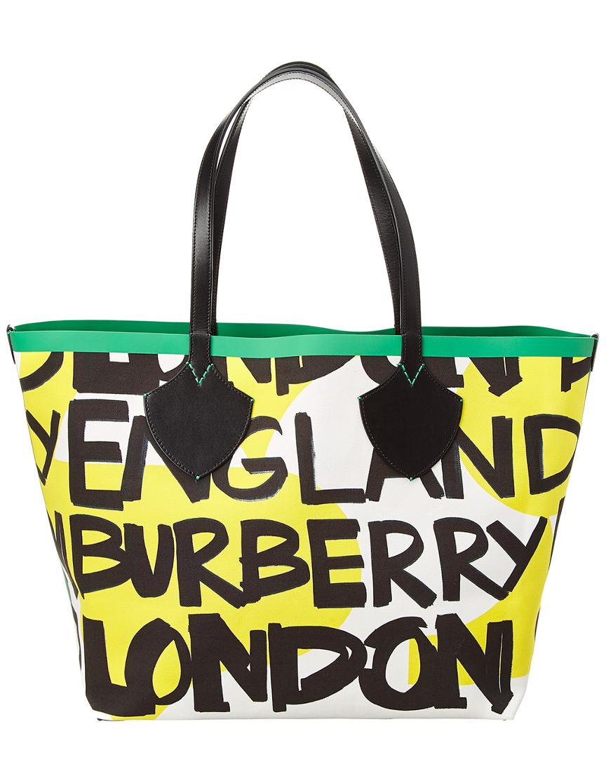burberry dark racing green the giant tote bag