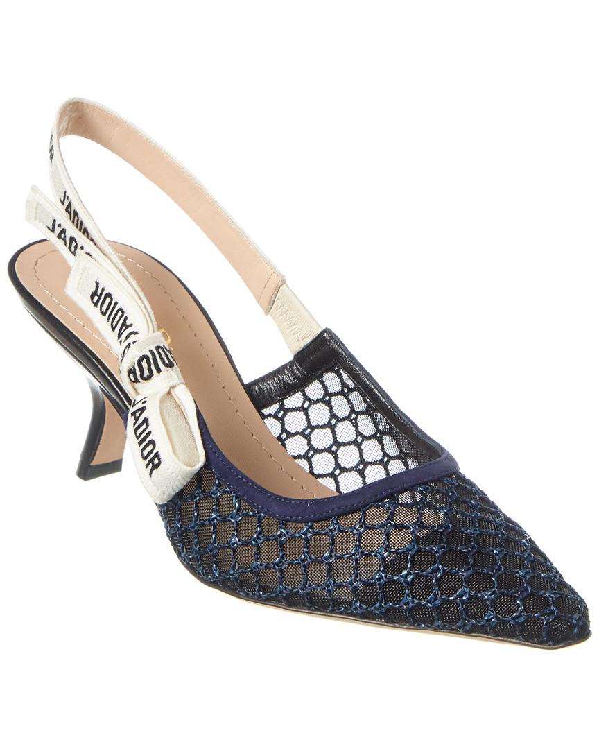 dior mesh slingback