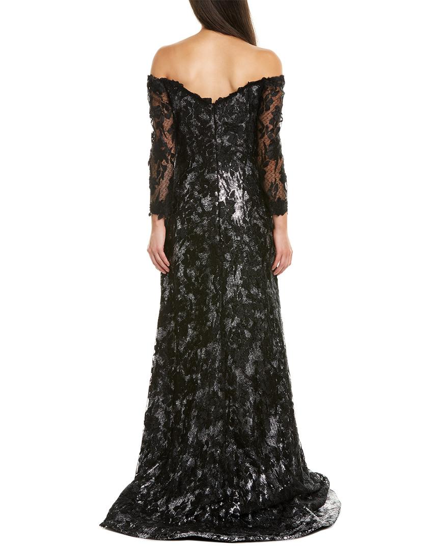 Rene Ruiz Lace Gown in Black - Lyst